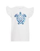 WE Fashion Bluser & t-shirts  blå / hvid