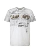 CAMP DAVID Bluser & t-shirts  grå / lysegrå / oliven