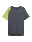 4F Funktionsskjorte  mørkegrå / lysegrøn