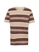 WRANGLER Bluser & t-shirts  beige / mørkebrun / hvid