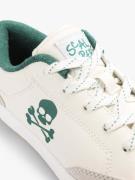 Scalpers Sneakers  lysegrå / mørkegrøn / offwhite