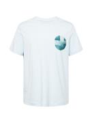 ESPRIT Bluser & t-shirts  cyanblå / pastelblå / hvid