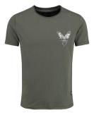 Key Largo Bluser & t-shirts 'MT ETERNITY'  grå / khaki / hvid