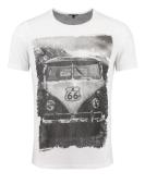 Key Largo Bluser & t-shirts 'MT BERGAMO'  grå / sort / hvid