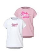 NAME IT Bluser & t-shirts 'VIOLET'  pink / lyserød / hvid