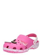 Crocs Træsko 'Barbie'  guld / pink / sort / hvid