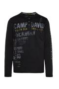 CAMP DAVID Bluser & t-shirts  gul / grå / sort