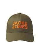 JACK & JONES Hætte 'GALL'  khaki / orange