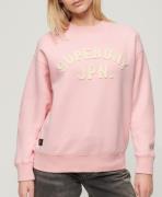 Superdry Sweatshirt  lys pink / offwhite