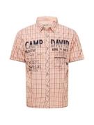 CAMP DAVID Skjorte  antracit / lyseorange / sort