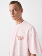Bershka Bluser & t-shirts  lyserød / melon / hvid