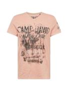 CAMP DAVID Bluser & t-shirts  antracit / fersken / sort / hvid
