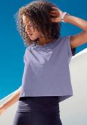 LASCANA ACTIVE Funktionsbluse  lilla / lavendel / sort