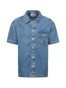 Tommy Jeans Skjorte  navy / blue denim / rød / hvid