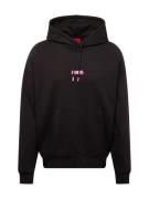 HUGO Sweatshirt 'Dreezes'  lyseblå / lys pink / sort