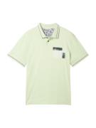 TOM TAILOR Bluser & t-shirts  mørkeblå / pastelgrøn / hvid