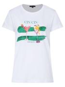 MORE & MORE Shirts 'Cin Cin'  smaragd / jade / pitaya / hvid