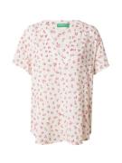 UNITED COLORS OF BENETTON Bluse  gul / pink / rosé / hvid