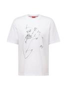 HUGO Bluser & t-shirts 'Daximiko'  sort / hvid