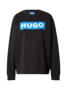 HUGO Sweatshirt 'Classic'  himmelblå / sort / hvid
