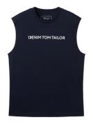 TOM TAILOR DENIM Bluser & t-shirts  navy / hvid