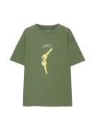 Pull&Bear Bluser & t-shirts  grøn / lysegrøn / hvid