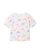 TOM TAILOR Bluser & t-shirts  azur / orange / pitaya / offwhite
