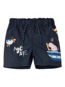 NAME IT Badeshorts 'Moise'  navy / turkis / gul / pink