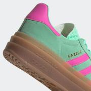 ADIDAS ORIGINALS Sneaker low 'Gazelle Bold'  guld / græsgrøn / pink
