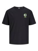 JACK & JONES Bluser & t-shirts 'HOLGER'  lysegrøn / sort / hvid
