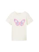 TOM TAILOR Bluser & t-shirts  lyseblå / lys pink / hvid