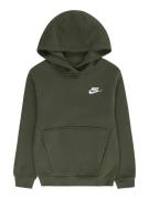 Nike Sportswear Sweatshirt 'Club Fleece'  oliven / hvid