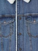 Pull&Bear Overgangsjakke  blue denim / hvid