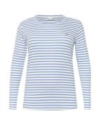 KAFFE CURVE Shirts 'Lia'  blå / hvid