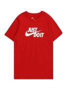 Nike Sportswear Shirts 'JDI SWOOSH 2'  rød / hvid