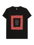 KIDS ONLY Bluser & t-shirts 'BEATE'  rød / sort / hvid