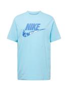 Nike Sportswear Bluser & t-shirts 'FUTURA'  aqua / violetblå / hvid
