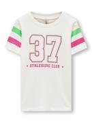 KIDS ONLY Bluser & t-shirts 'VERA'  lysegrøn / pink / hvid
