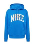 Nike Sportswear Sweatshirt 'CLUB'  himmelblå / orange / hvid