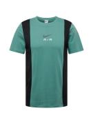 Nike Sportswear Bluser & t-shirts 'AIR'  smaragd / sort / hvid