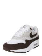Nike Sportswear Sneaker low 'Air Max 1 87'  mørkebrun / grå / hvid