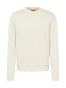 BOSS Sweatshirt  beige / hvid