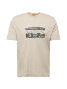 BOSS Bluser & t-shirts 'Ticket'  beige / mørkebeige / grafit / hvid