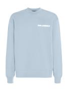 Karl Lagerfeld Sweatshirt 'Ikonik Outline'  lyseblå / hvid