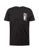 TOMMY HILFIGER Bluser & t-shirts  marin / mørkerød / sort / hvid