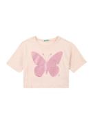UNITED COLORS OF BENETTON Bluser & t-shirts  abrikos / lyserød