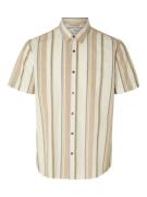 SELECTED HOMME Skjorte  kit / brun / gul