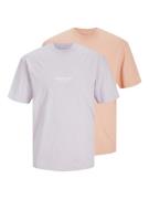 JACK & JONES Bluser & t-shirts 'VESTERBRO'  blomme / lilla / hvid