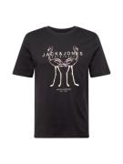 JACK & JONES Bluser & t-shirts 'LAFAYETTE'  pastelgul / rosé / sort