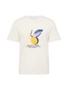 JACK & JONES Bluser & t-shirts 'Tampa'  creme / blå / marin / gul